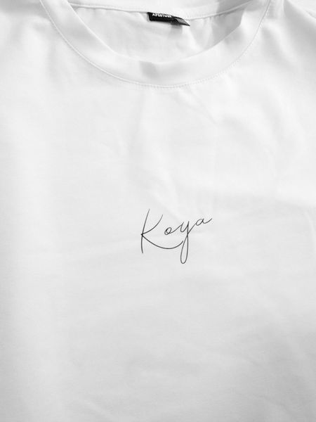 Мужская футболка белая базовая из хлопка 100% (S&ndash;XL) Fi4KK21__S фото