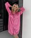 Жіноча сатинова піжама рожева, сорочка, S&ndash;XXXL, м&rsquo;який сатин 2006 фото 9