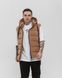 Стильна чоловіча жилетка S&ndash;XL з капюшоном бежева Jl4_S фото 2