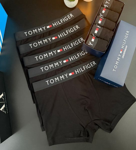 Чоловічі труси premium | 95% бавовна 5% еластан | Відправка в день замовлення томі хал чорн 1 2рез_M фото